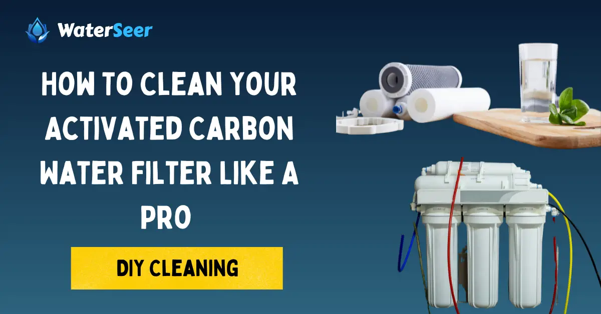 how to clean activated carbon water filter